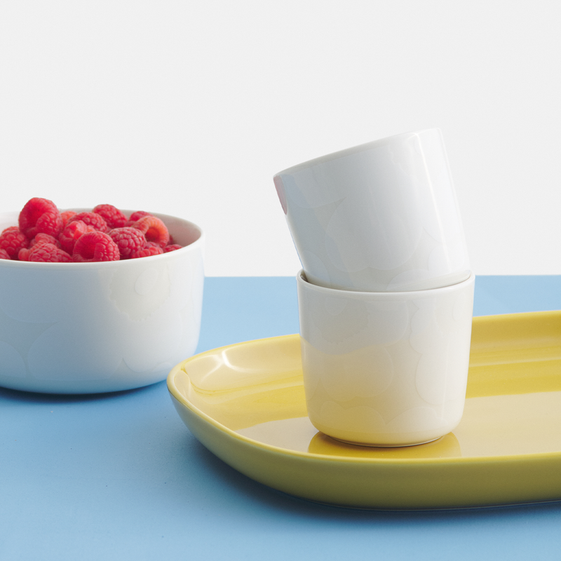 unikko all white dinnerware