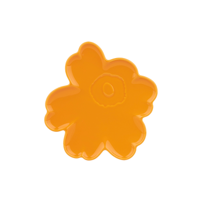 Marimekko Unikko Warm Yellow-Orange Plate - 8"