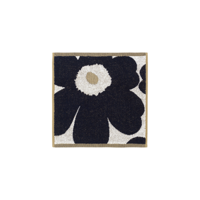 Marimekko Unikko Washcloth gold white dark blue