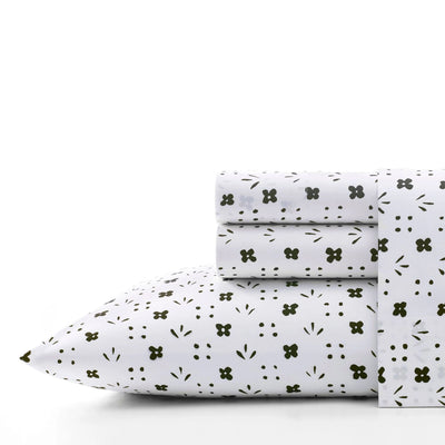 Marimekko Kukkaketo King Sheet Set, white/black