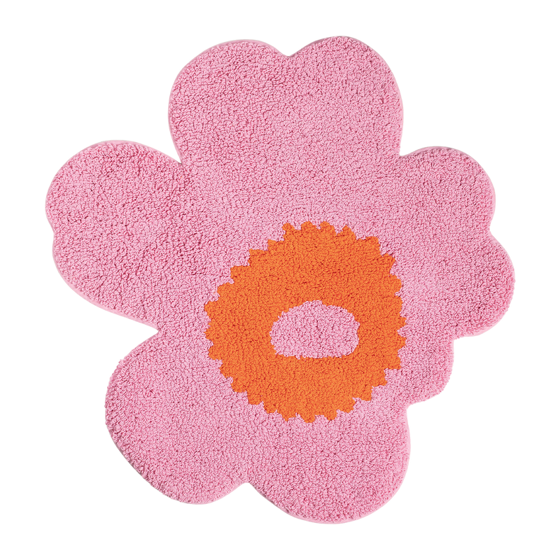 marimekko Unikko バスマット ピンク Marimekko Unikko Bath Mat, pink/orange – Touch of Finland