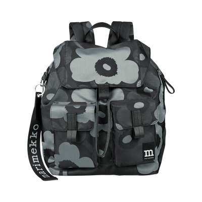 Marimekko Unikko Everything Large Backpack, grey/dk.grey/black
