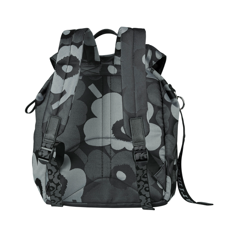 Backpack with floral pattern on a white background