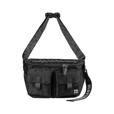 Marimekko Unikko Medium Sling Shoulder Bag, black
