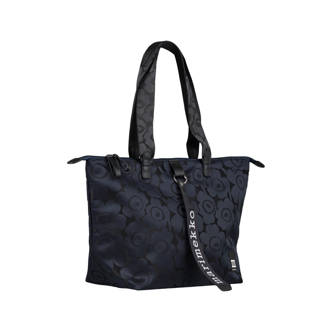 marimekkoネイビー UnikkoMiniMessenger Marimekko Unikko Medium Tote Shoulder Bag, blue/dk.blue – Touch of