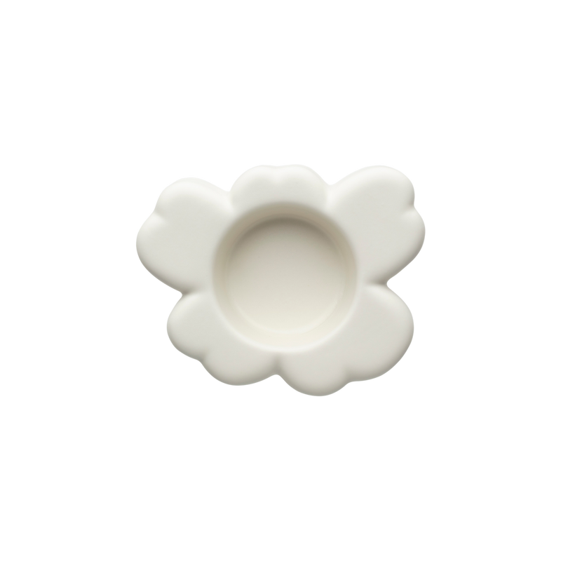 Marimekko Unikko Tealight Holder, matte white