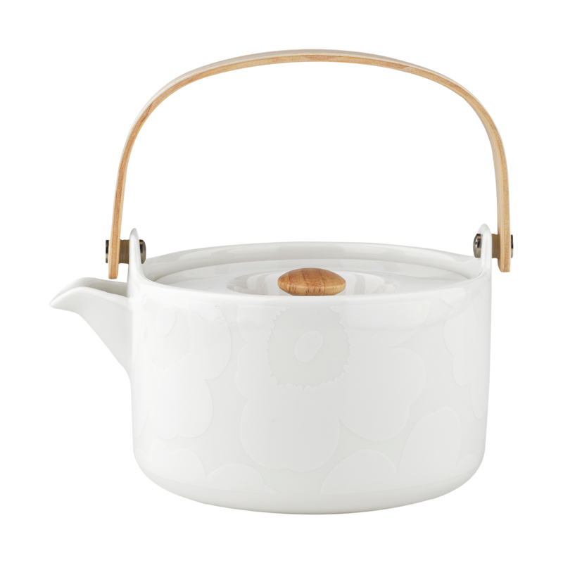 Marimekko Unikko Teapot, off-white/white