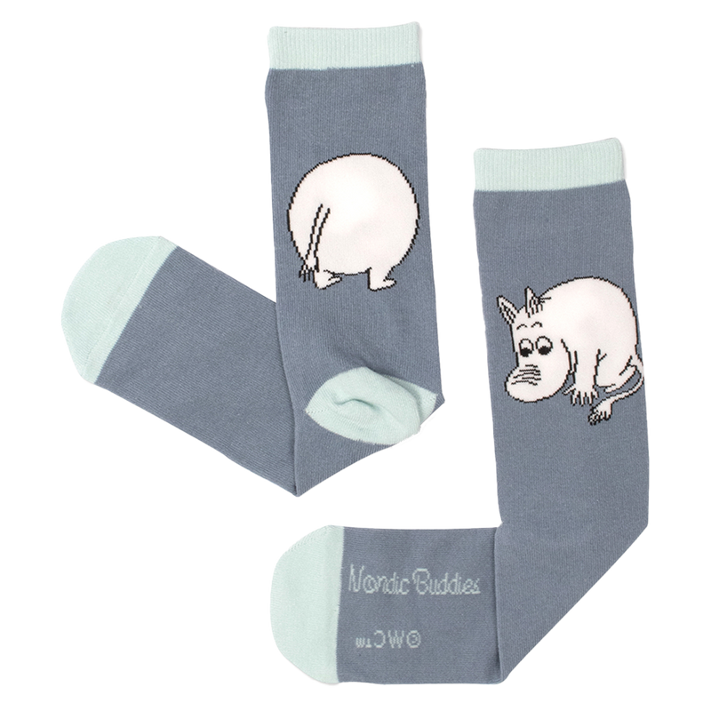 Moomintrolls Butt Socks blue and turquoise