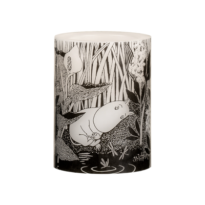 Muurla Moomin black and white Under The Tree LED Candle