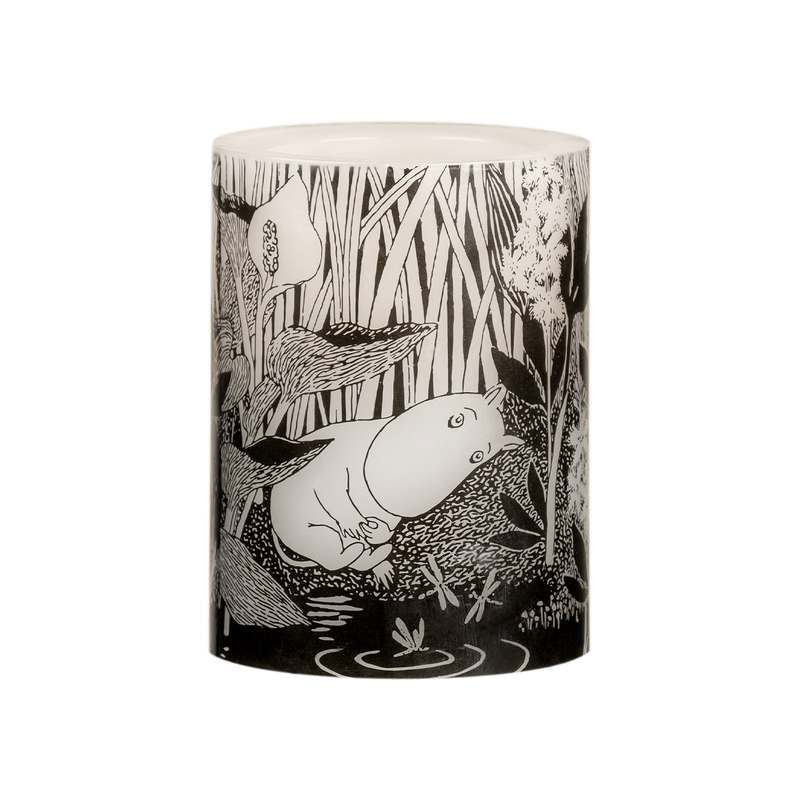 Muurla Moomin black and white Under The Tree LED Candle