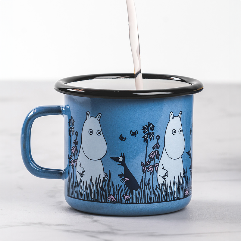 8.5 ounce blue friends mug