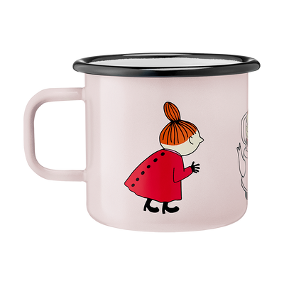 backside design of Muurla Moomin Little My Enamel Mug