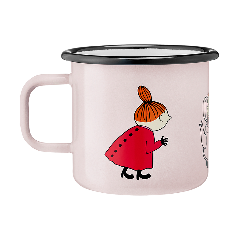 backside design of Muurla Moomin Little My Enamel Mug