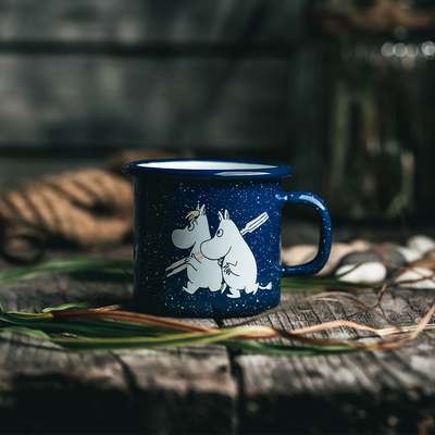 Muurla Moomin blue Sailors Enamel Children's Mug