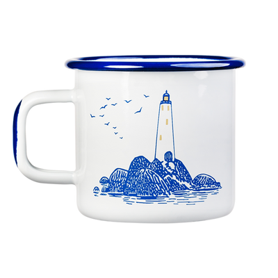 Muurla Moomin lighthouse design Enamel Mug