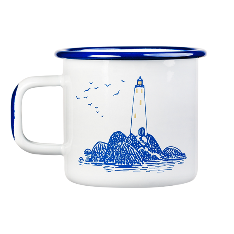 Muurla Moomin lighthouse design Enamel Mug