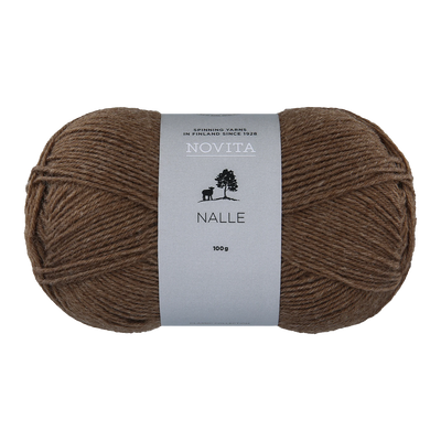 Novita Nalle Wool Yarn, brown