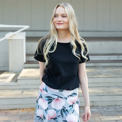 PaaPii Auri Skirt - Harmony, grey lifestyle upper body