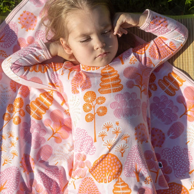 PaaPii Baby Blanket park pattern in pink