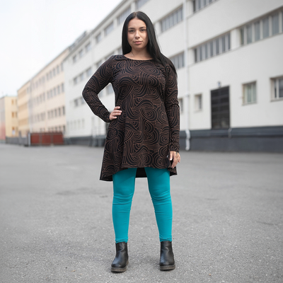 PaaPii Heija Tunic - Loop, brown lifestyle full