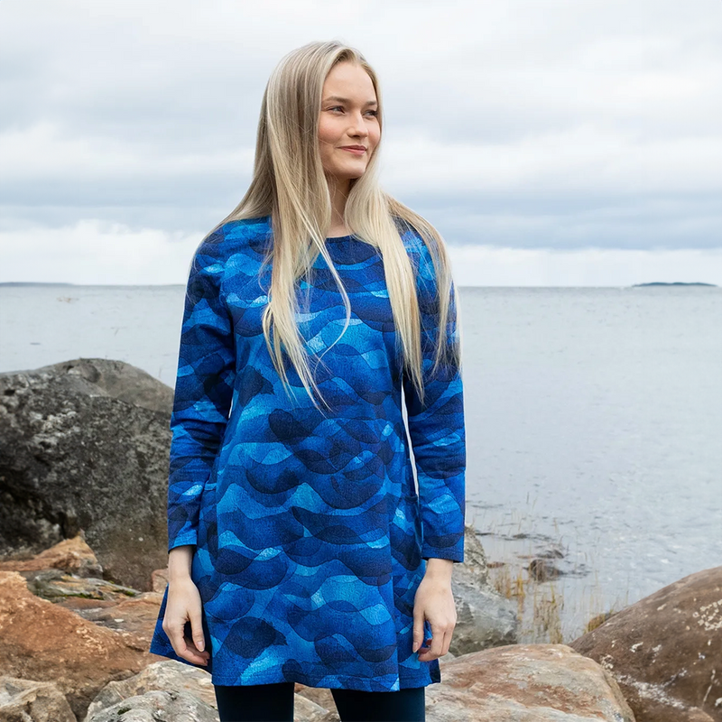 PaaPii Kannel Tunic - Swell, blue lifestyle 