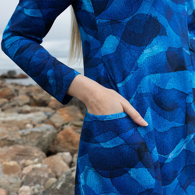 PaaPii Kannel Tunic - Swell, blue lifestyle pocket
