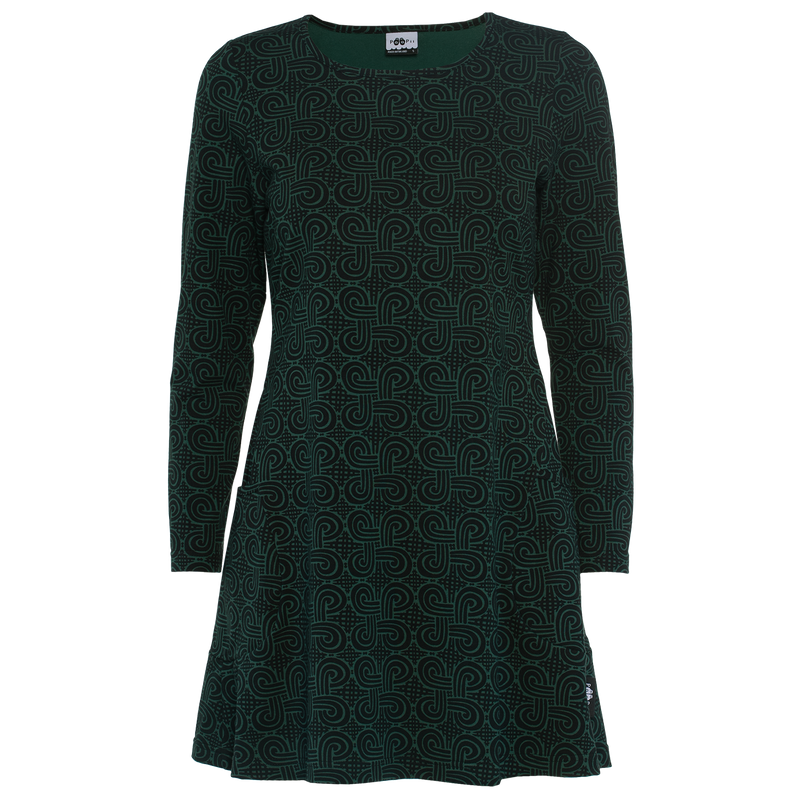 PaaPii Kannel Tunic Looped Square dark green