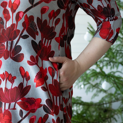 PaaPii Saimi Dress - Glow, grey lifestyle pocket