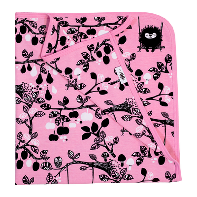 PaaPii Siiri in the Swing Pink Baby Blanket