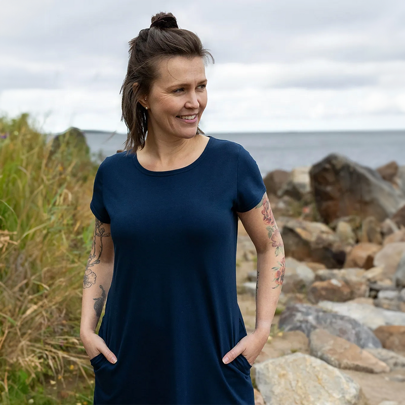 PaaPii Sointu Dress, storm lifestyle pockets