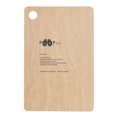 back of Paapii Lingonberry Birch Cutting Board