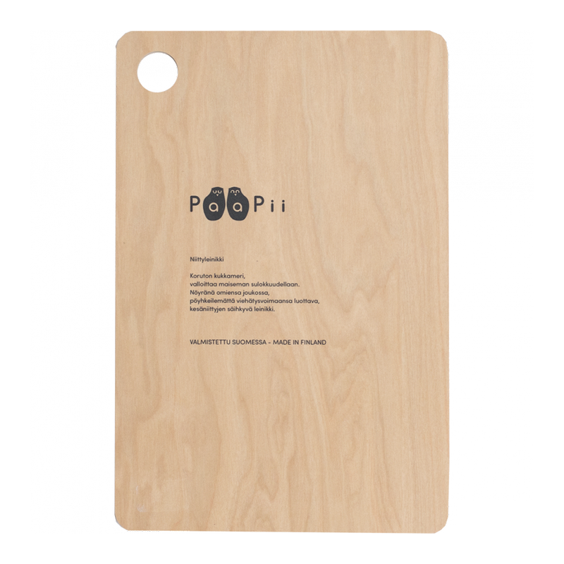 back of Paapii Lingonberry Birch Cutting Board