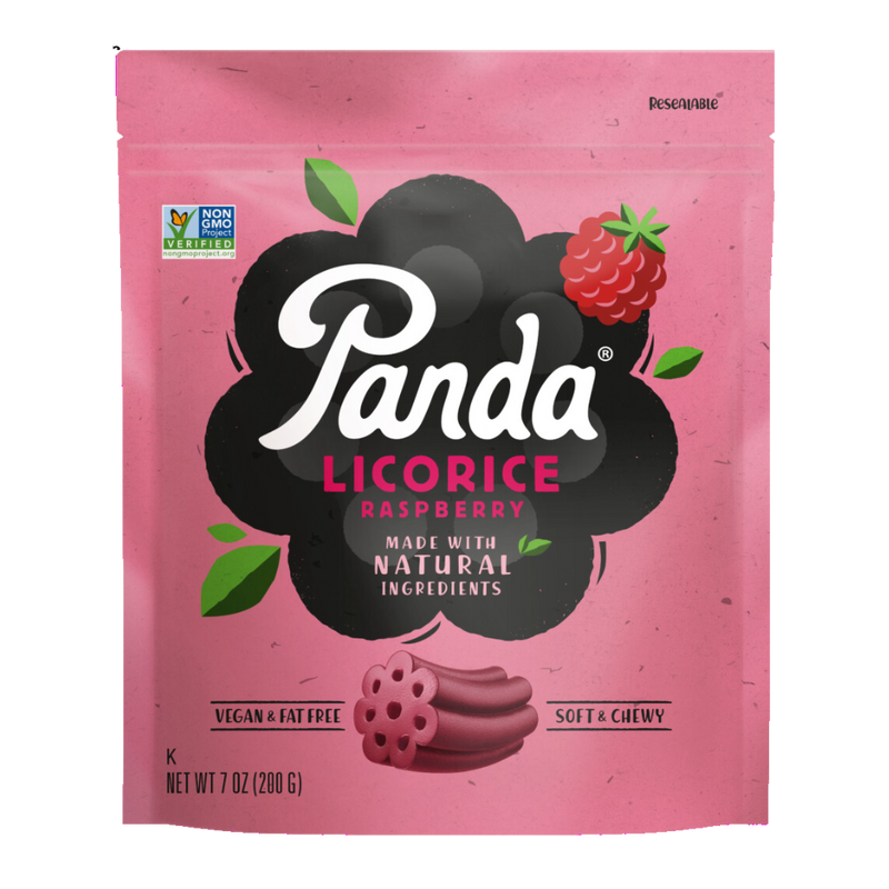 Panda Natural Raspberry Licorice Bag