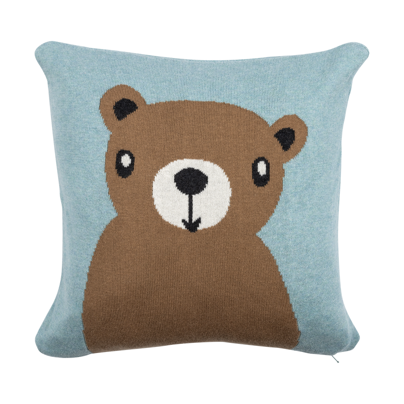 Pentik Nalle Cushion Cover, turquoise