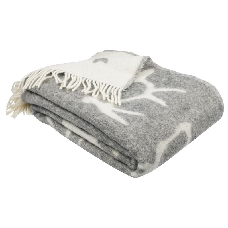 Pentik Saaga Wool Blanket, grey