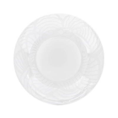 Pentik Valo Soup Plate with rolled petal stamp