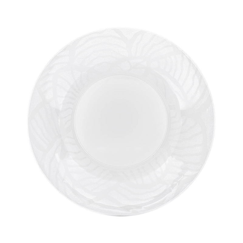 Pentik Valo Soup Plate with rolled petal stamp