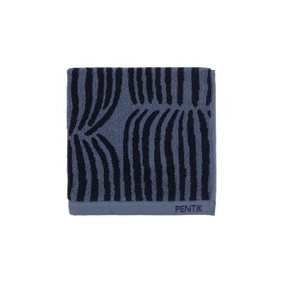 Pentik Vilja Blue Hand Towel folded