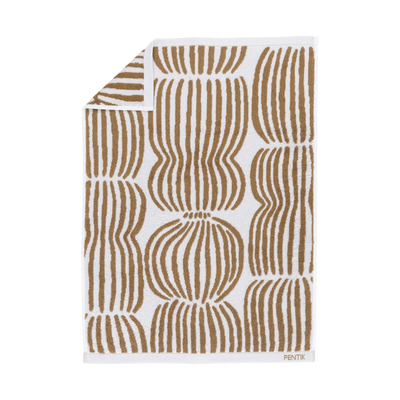 Pentik Vilja Brown / White Hand Towel