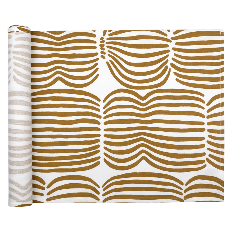 Pentik Vilja Brown / White Table Runner