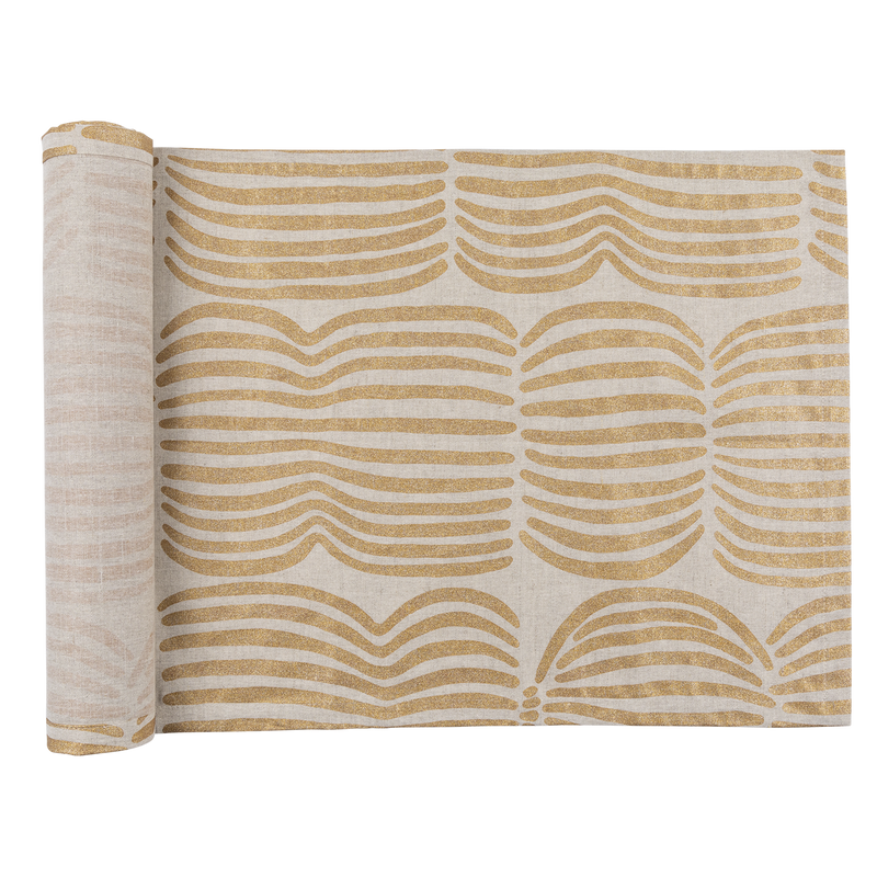 Pentik Vilja Gold / Linen Table Runner