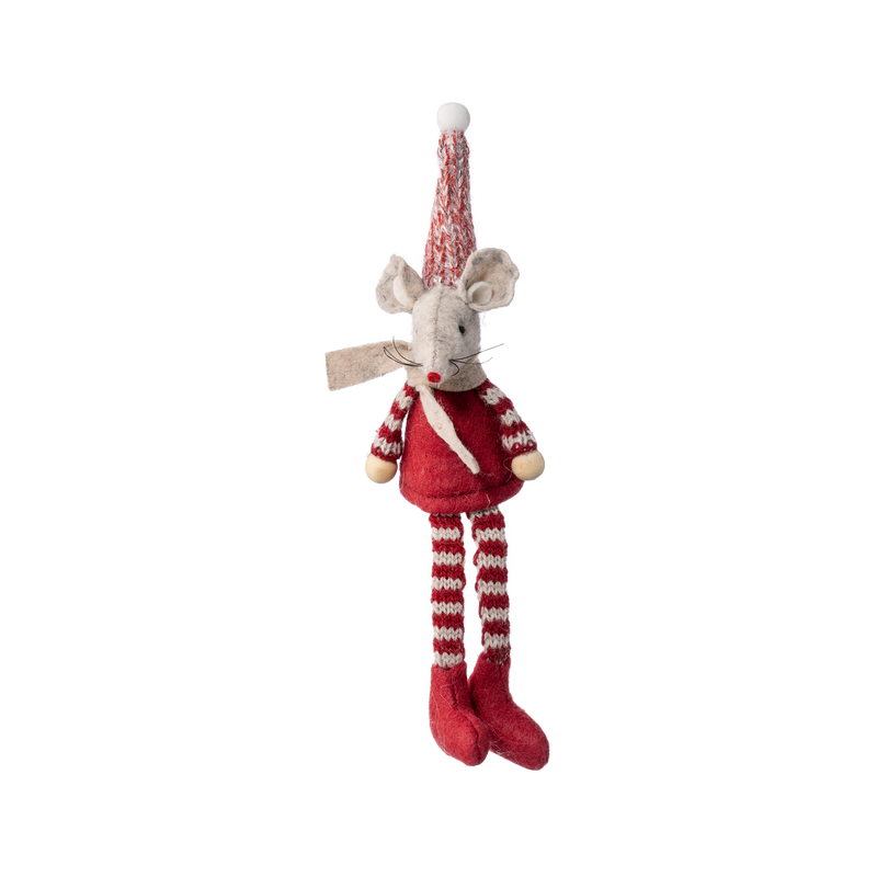 Pentik Heikki Mouse Decoration red