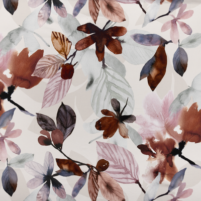 Pentik Kastanja Coated Cotton Fabric, brown