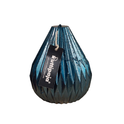 Puttipaja Metallic Drop Candle, blue