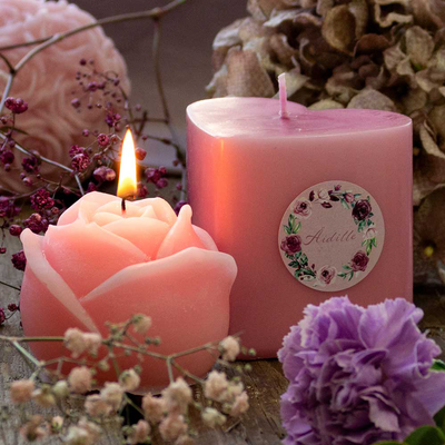 Puttipaja Rose shaped candle