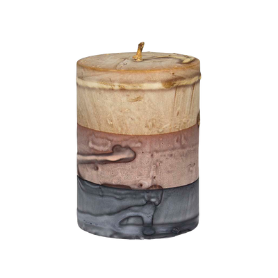 Puttipaja Tar Scented Candle, beige stripe