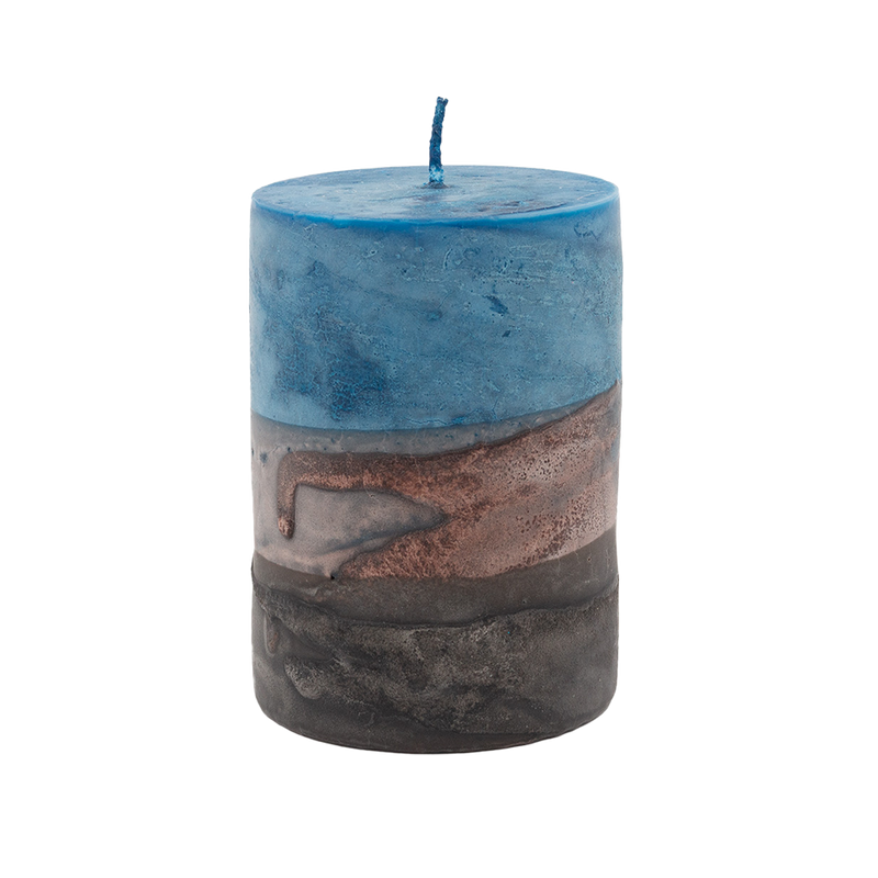 Puttipaja Tar Scented Candle, blue stripe