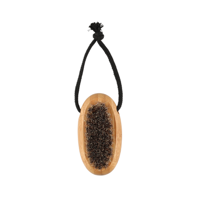 Rento Bamboo Oval Nail Brush natural horse hair