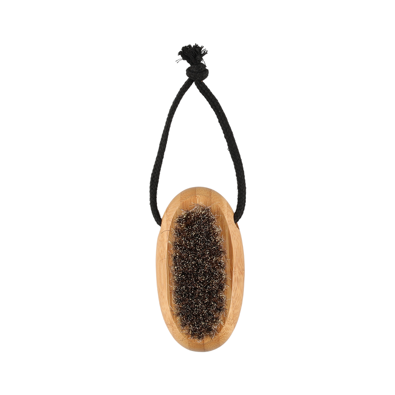 Rento Bamboo Oval Nail Brush natural horse hair