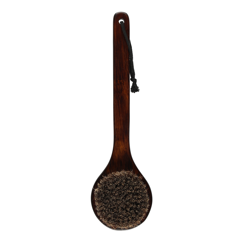 Rento Dark Bamboo Bath Brush round head